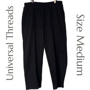 Universal Thread - Leisure Studio Pants - Straight Leg Sweats - Black - Size Med